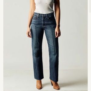 wyatt montrose - mid/high rise raw hem, 14.75oz Cone Mills denim